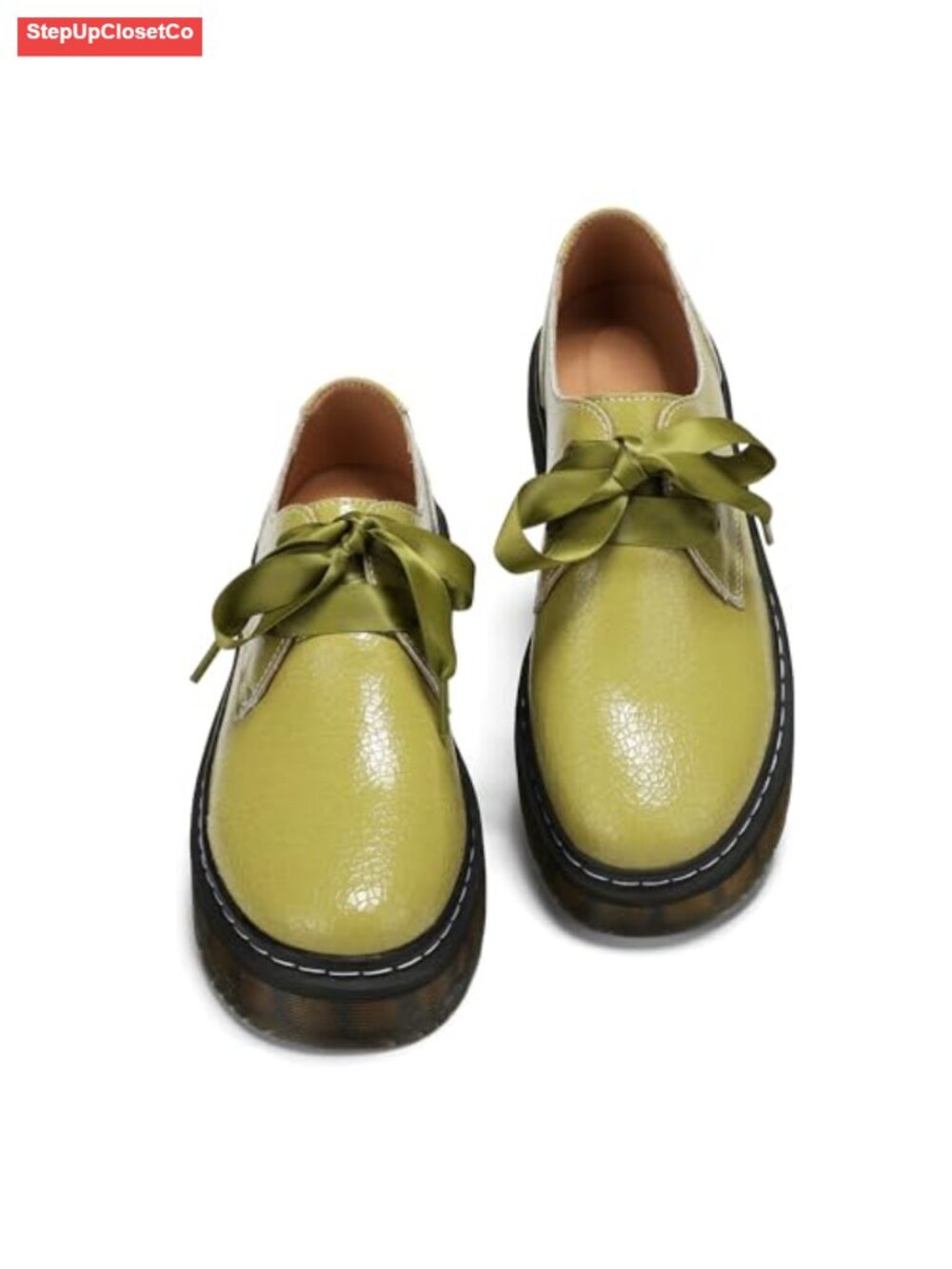 Women's Lace-Up Platform Chunky Loafers Lug Sole Oxford Dress Shoes